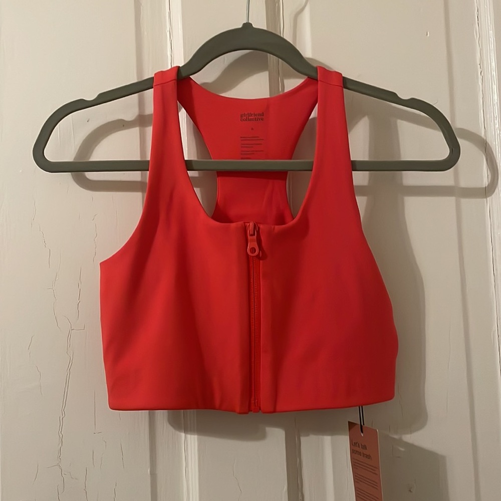 Girlfriend Collective Paloma Zip-up Bra NWT